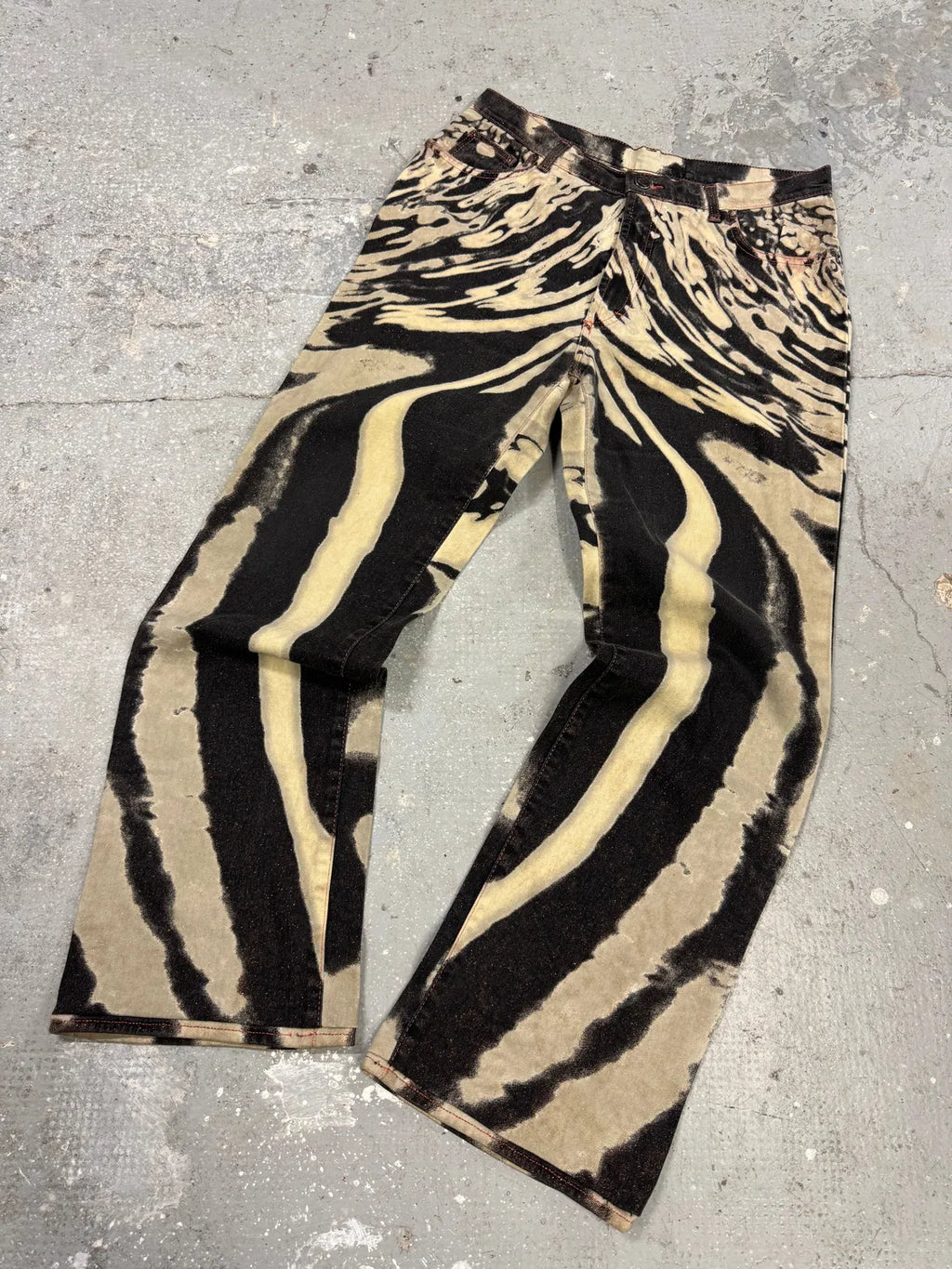 SS2002 Cavalli Hallucination Zebra Pants (S/M) 1