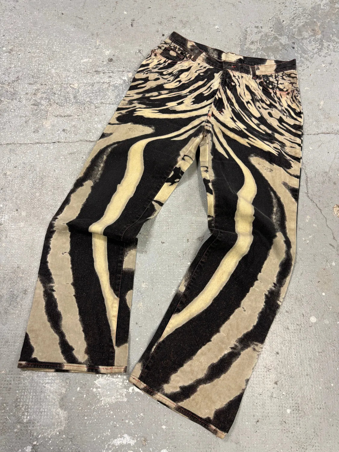 SS2002 Cavalli Hallucination Zebra Pants (S/M) 1