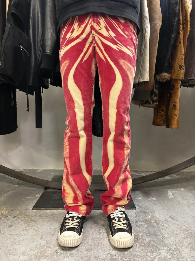 SS2002 Cavalli Lava Psycho Hallucination Pants (S) OQCzKSA 1