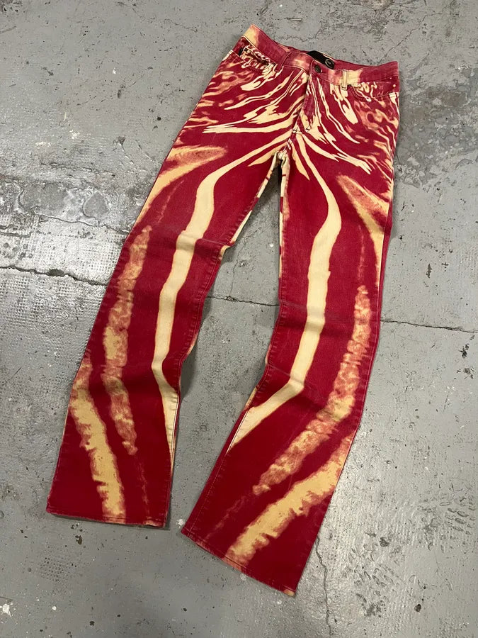 SS2002 Cavalli Lava Psycho Hallucination Pants (S) OQCzKSA 4
