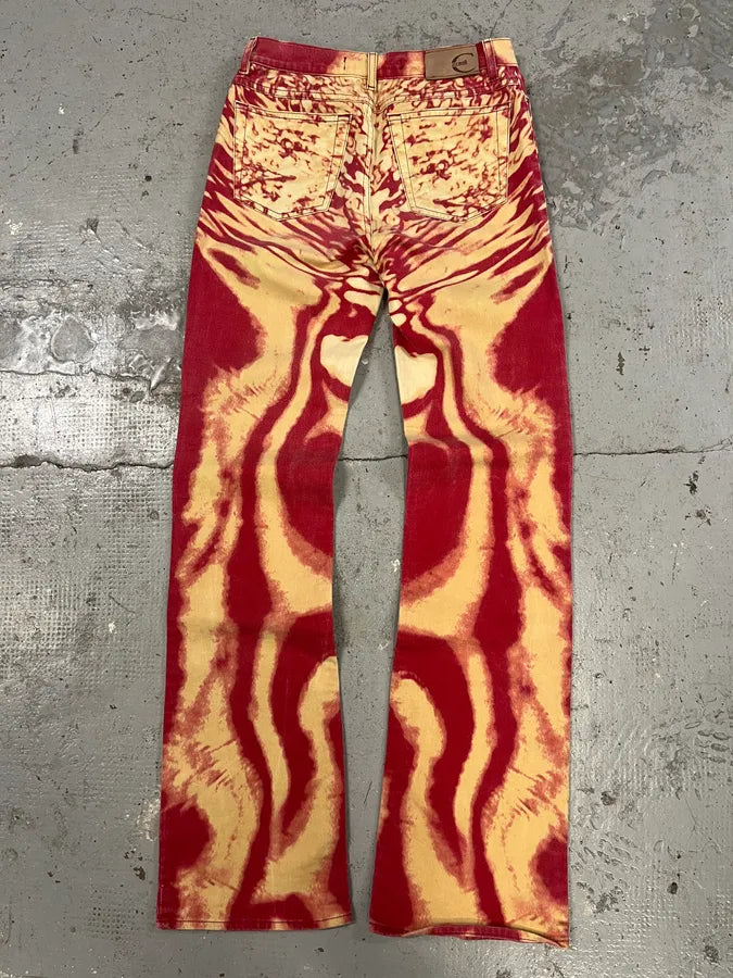 SS2002 Cavalli Lava Psycho Hallucination Pants (S) OQCzKSA 6