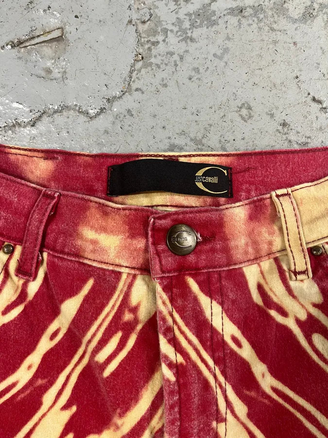 SS2002 Cavalli Lava Psycho Hallucination Pants (S) OQCzKSA 8