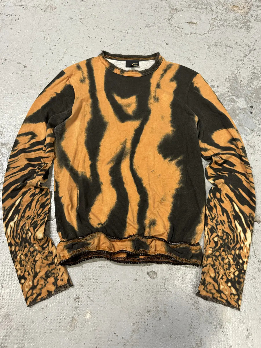 SS2002 Cavalli Orange & Black Hallucination Longsleeves bbTzHnv 0