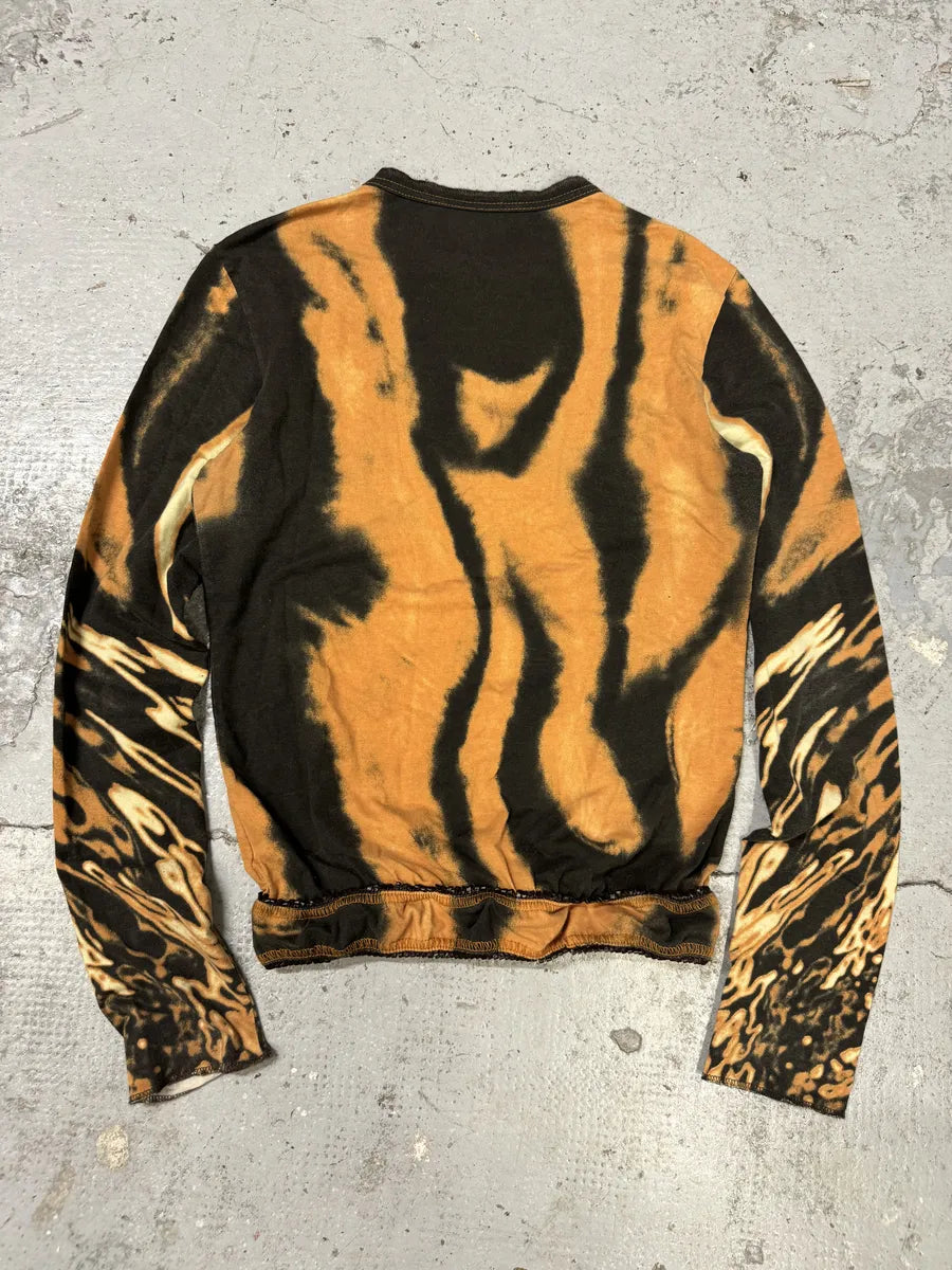 SS2002 Cavalli Orange & Black Hallucination Longsleeves bbTzHnv 1