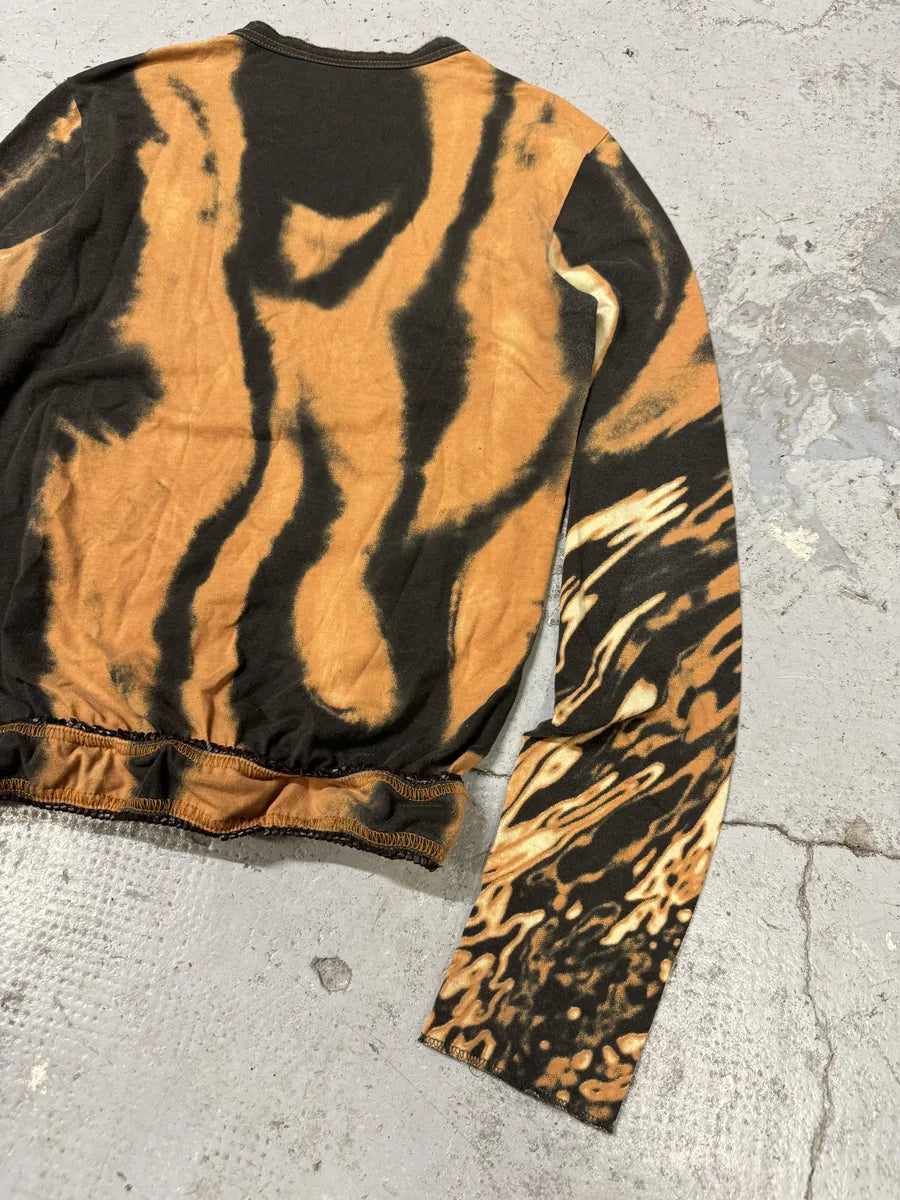 SS2002 Cavalli Orange & Black Hallucination Longsleeves bbTzHnv 2