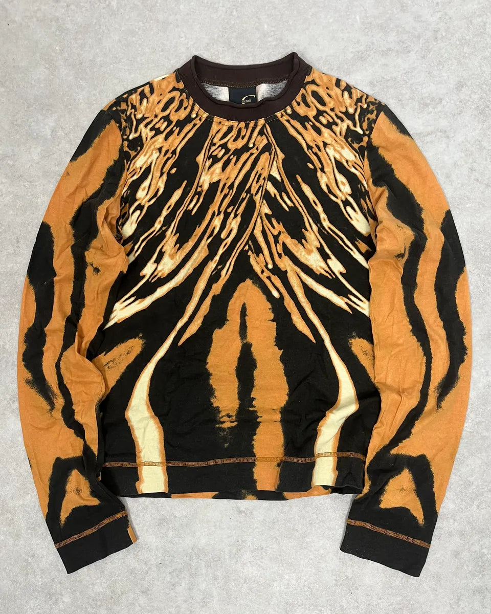 SS2002 Cavalli Orange Hallucination Longsleeves iiAitGQ 0