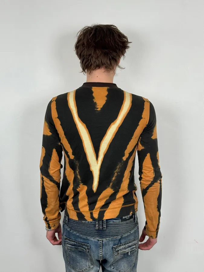 SS2002 Cavalli Orange Hallucination Longsleeves iiAitGQ 2