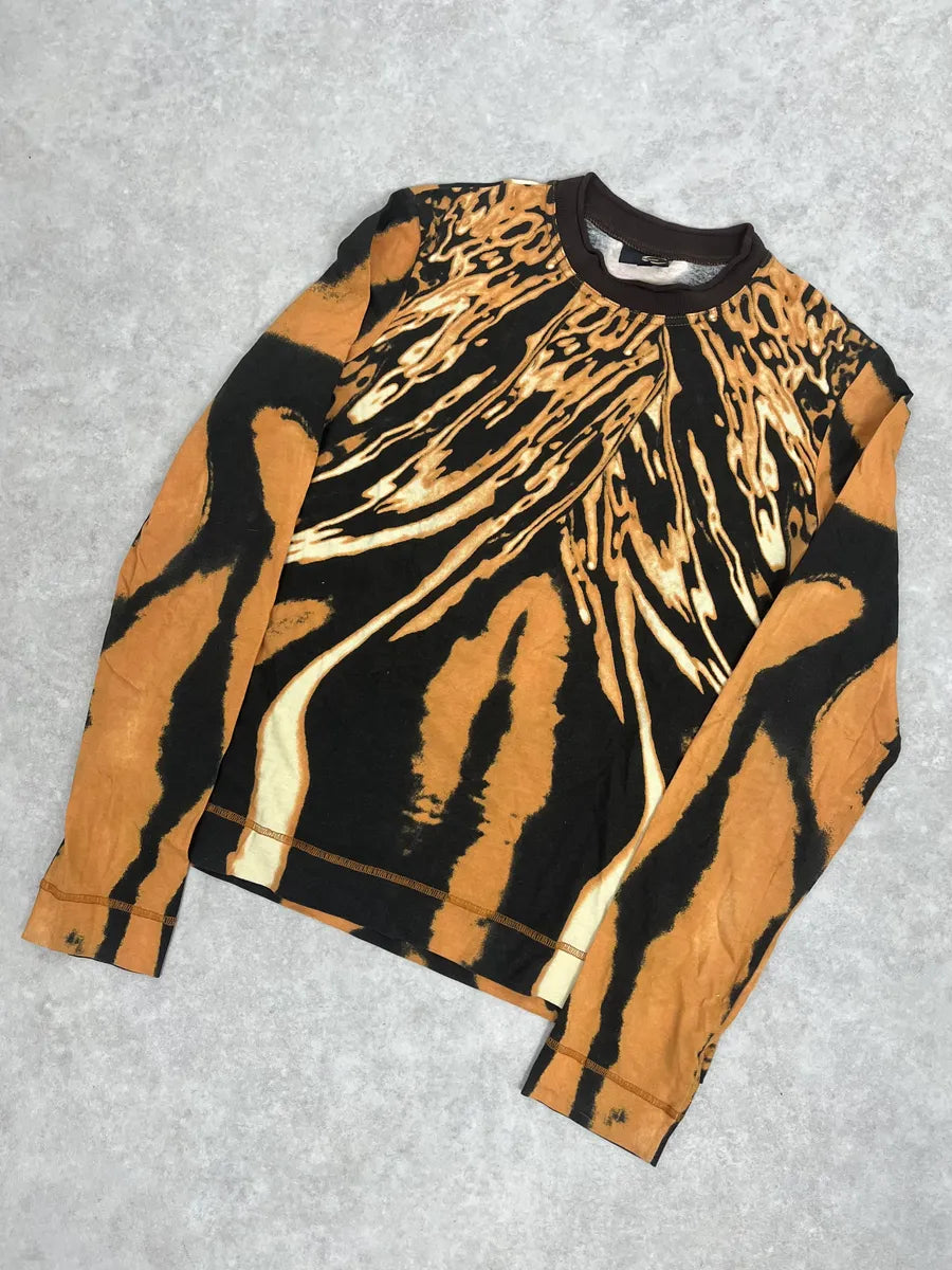 SS2002 Cavalli Orange Hallucination Longsleeves iiAitGQ 4