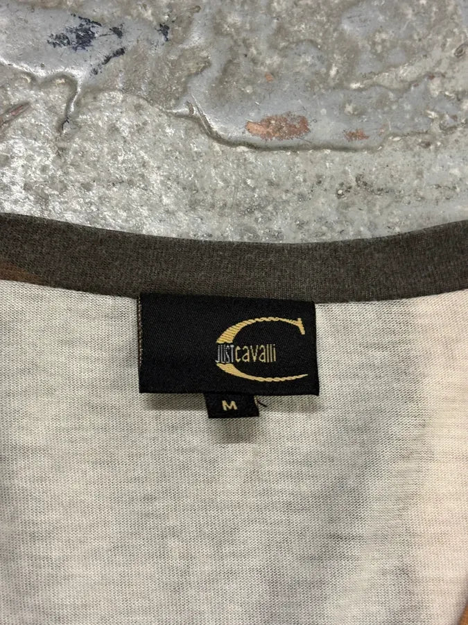 SS2002 Cavalli Orange Lava Hallucination Longsleeve T-Shirt KMObKfb 9