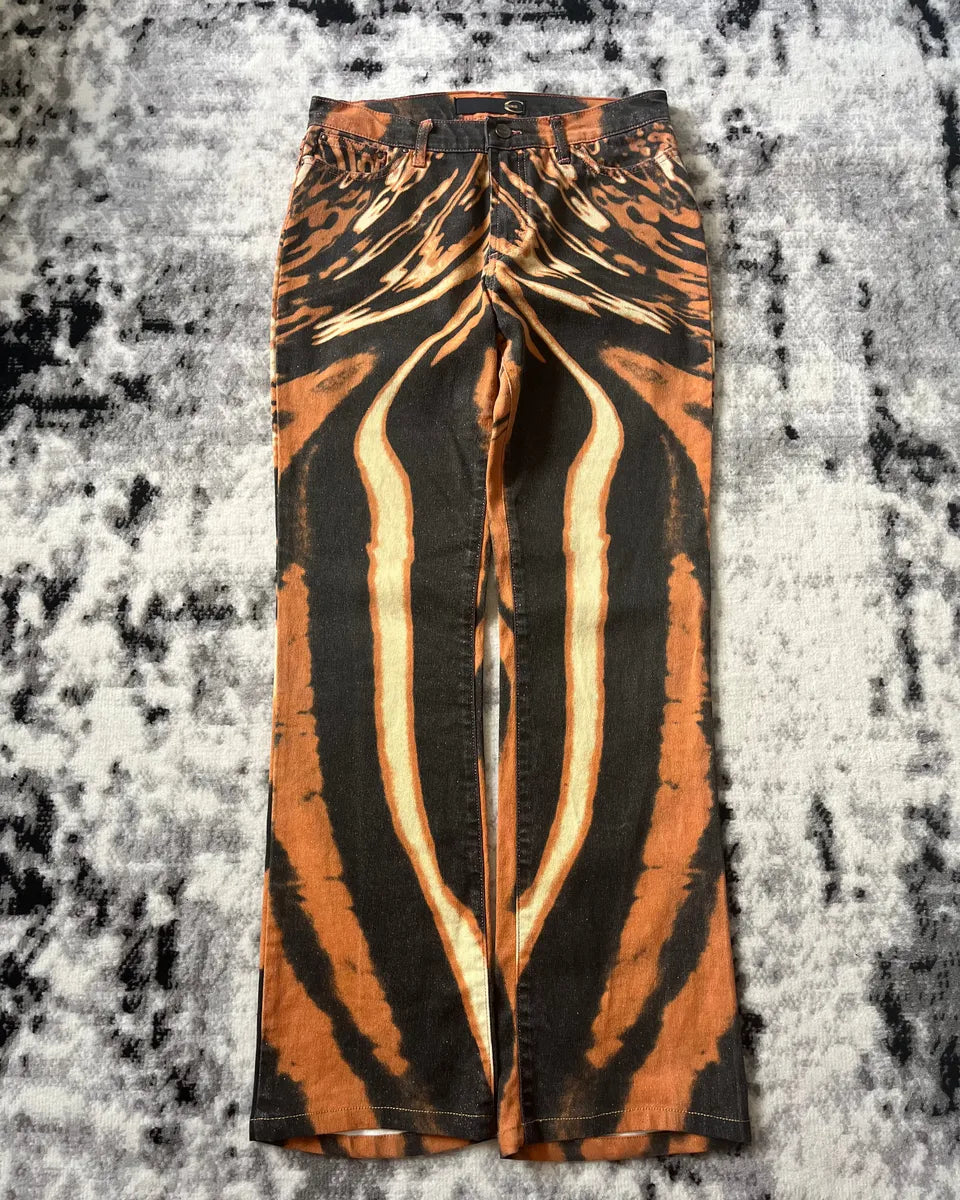 SS2002 Cavalli Pumpkin Psycho Hallucination Pants (XS) fQCkFyv 3