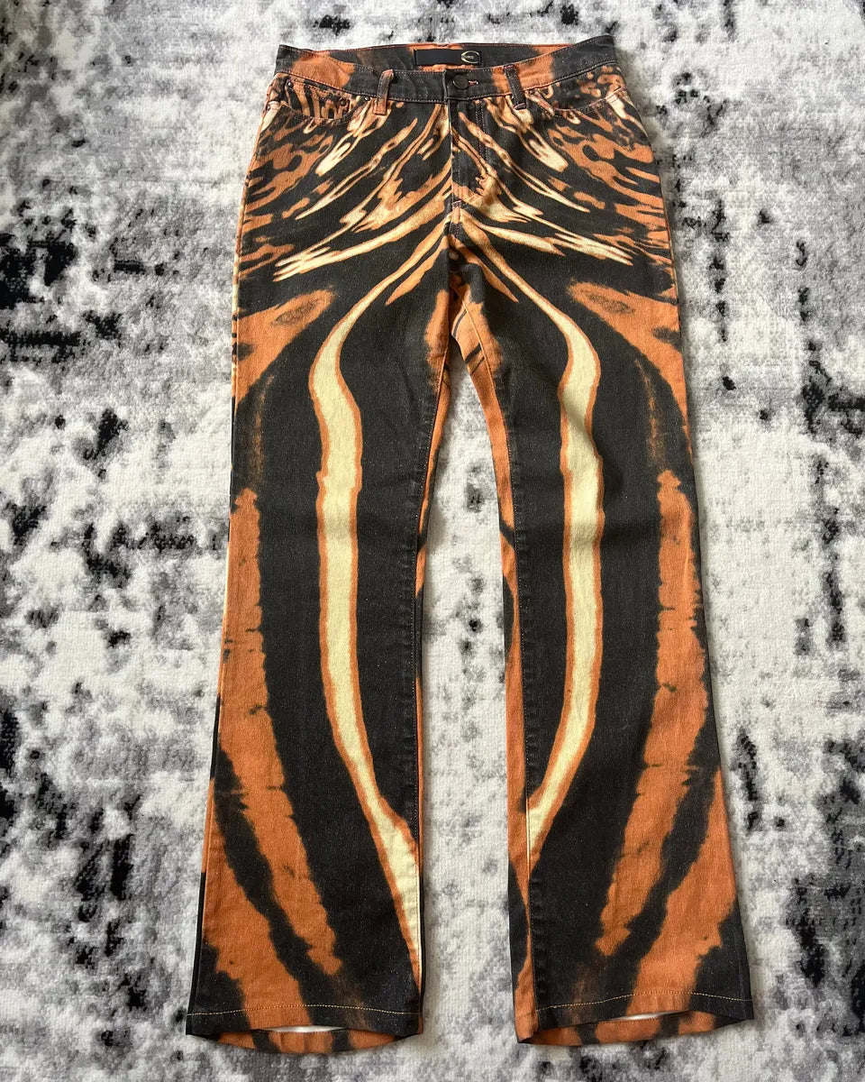 SS2002 Cavalli Pumpkin Psycho Hallucination Pants (XS) fQCkFyv 5