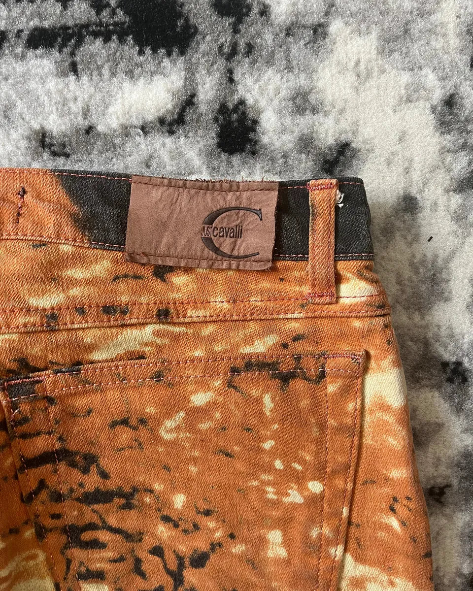 SS2002 Cavalli Pumpkin Psycho Hallucination Pants (XS) fQCkFyv 7