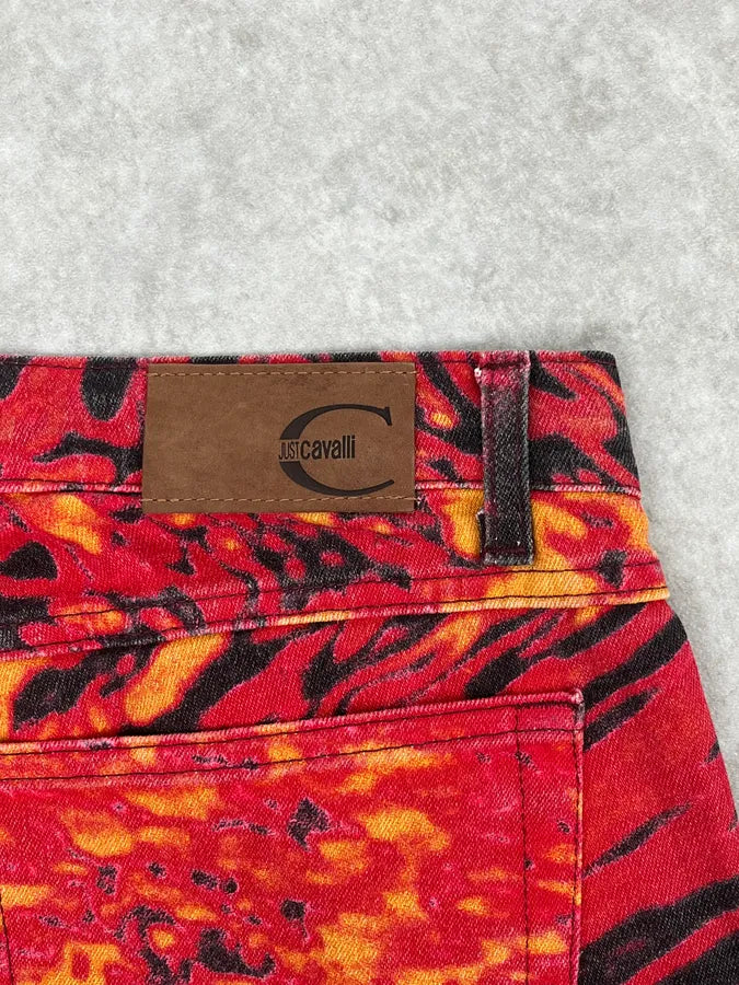 SS2002 Cavalli Red Evil Hallucination Pants IUluHFe 9