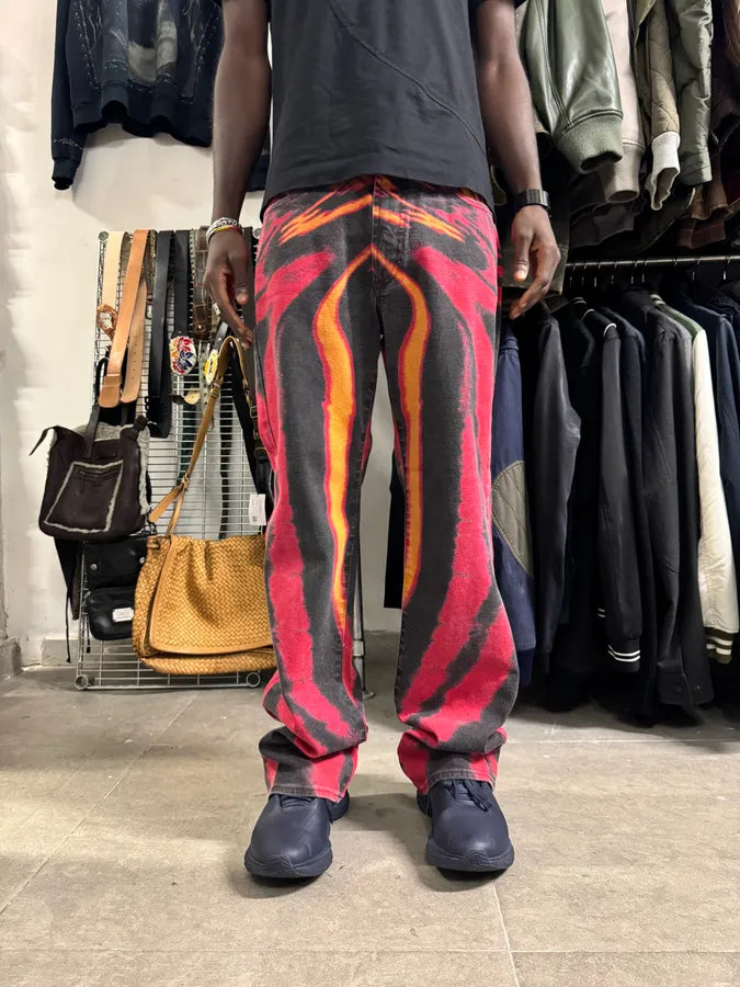 SS2002 Cavalli Red Evil Hallucination Pants uivEqGZ 1