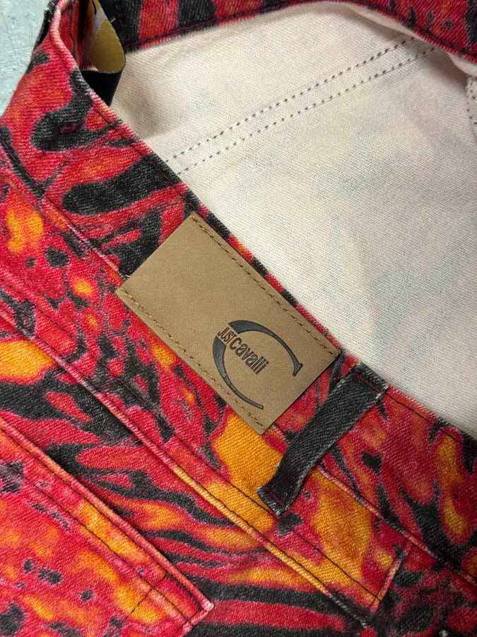 SS2002 Cavalli Red Evil Hallucination Pants uivEqGZ 10
