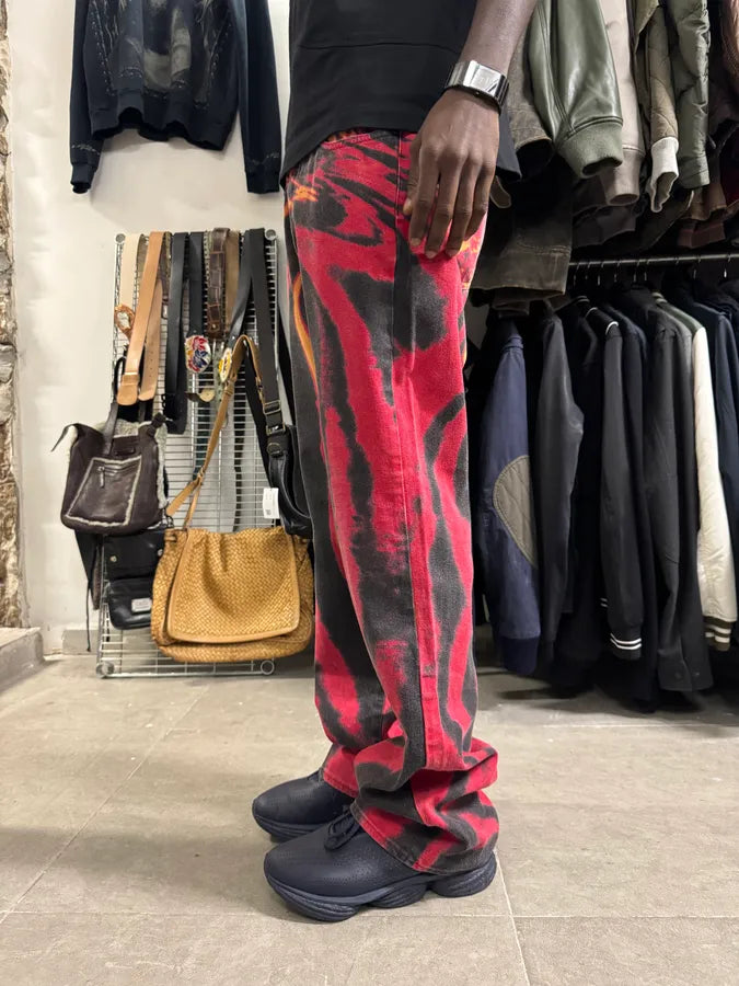 SS2002 Cavalli Red Evil Hallucination Pants uivEqGZ 3
