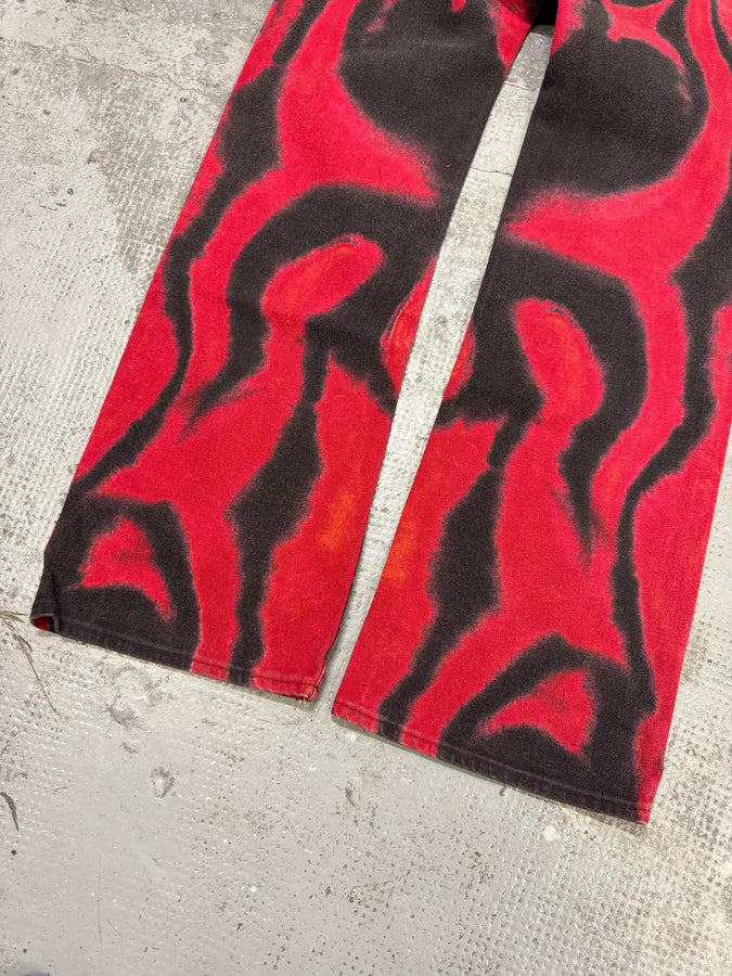 SS2002 Cavalli Red Evil Hallucination Pants uivEqGZ 9