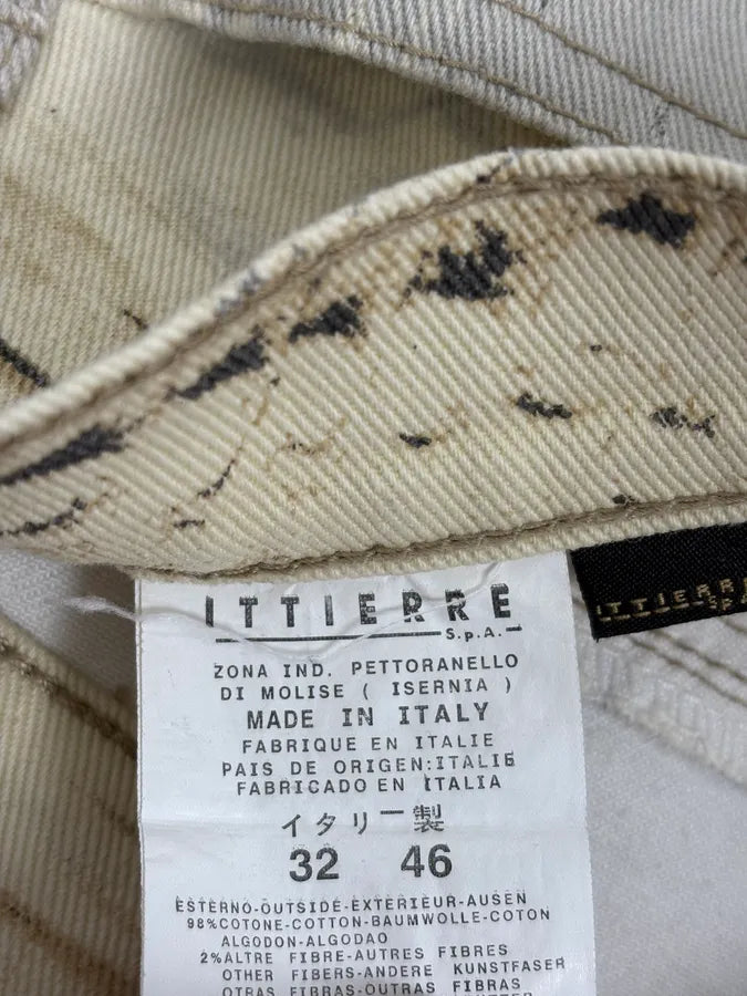 SS2002 Cavalli Sand Yellow & Grey Crocodile Effect Pants EKVdwUr 13