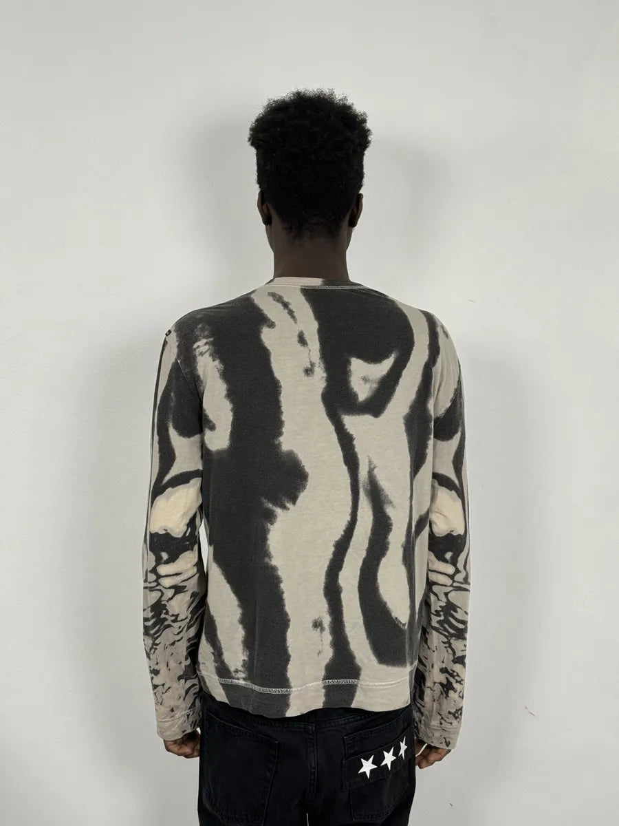 SS2002 Cavalli White & Black Hallucination Psycho Longsleeves vWPcCwM 3