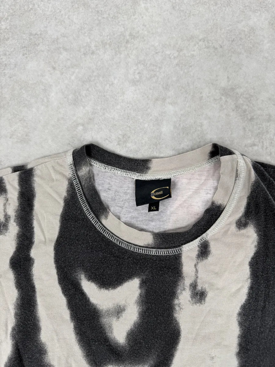 SS2002 Cavalli White & Black Hallucination Psycho Longsleeves vWPcCwM 7