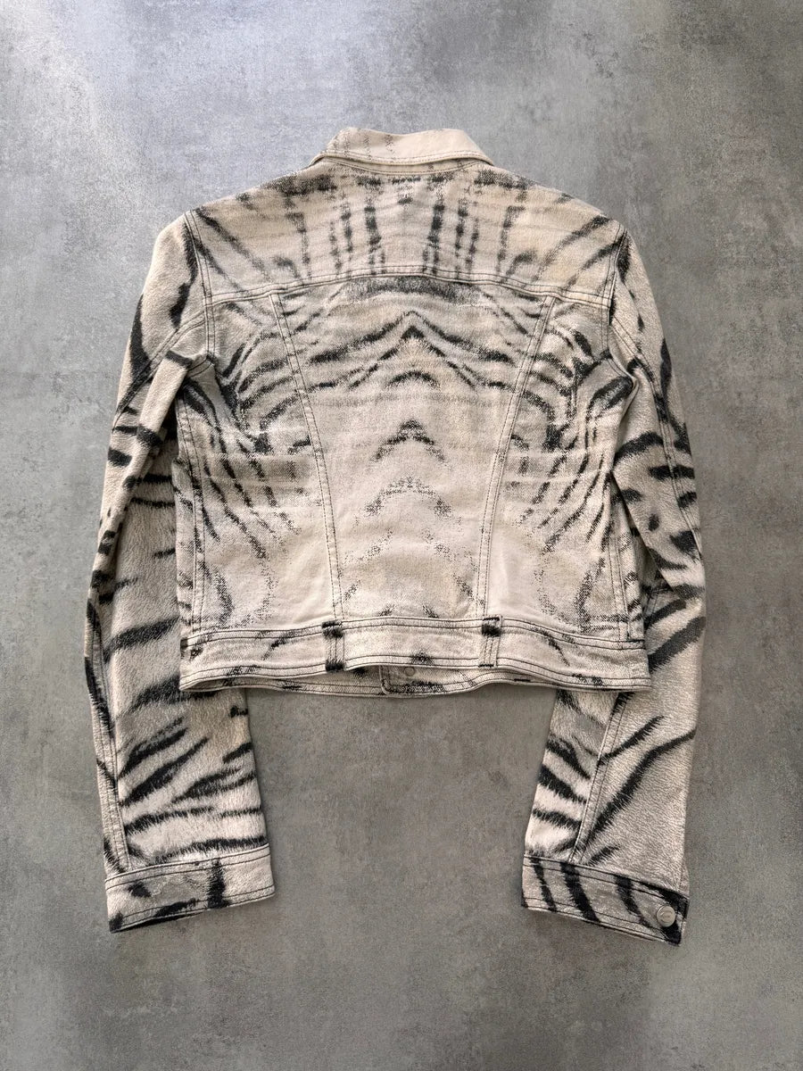 SS2002 Cavalli Black & White Zebra Safari Jacket PWpMPtw 2