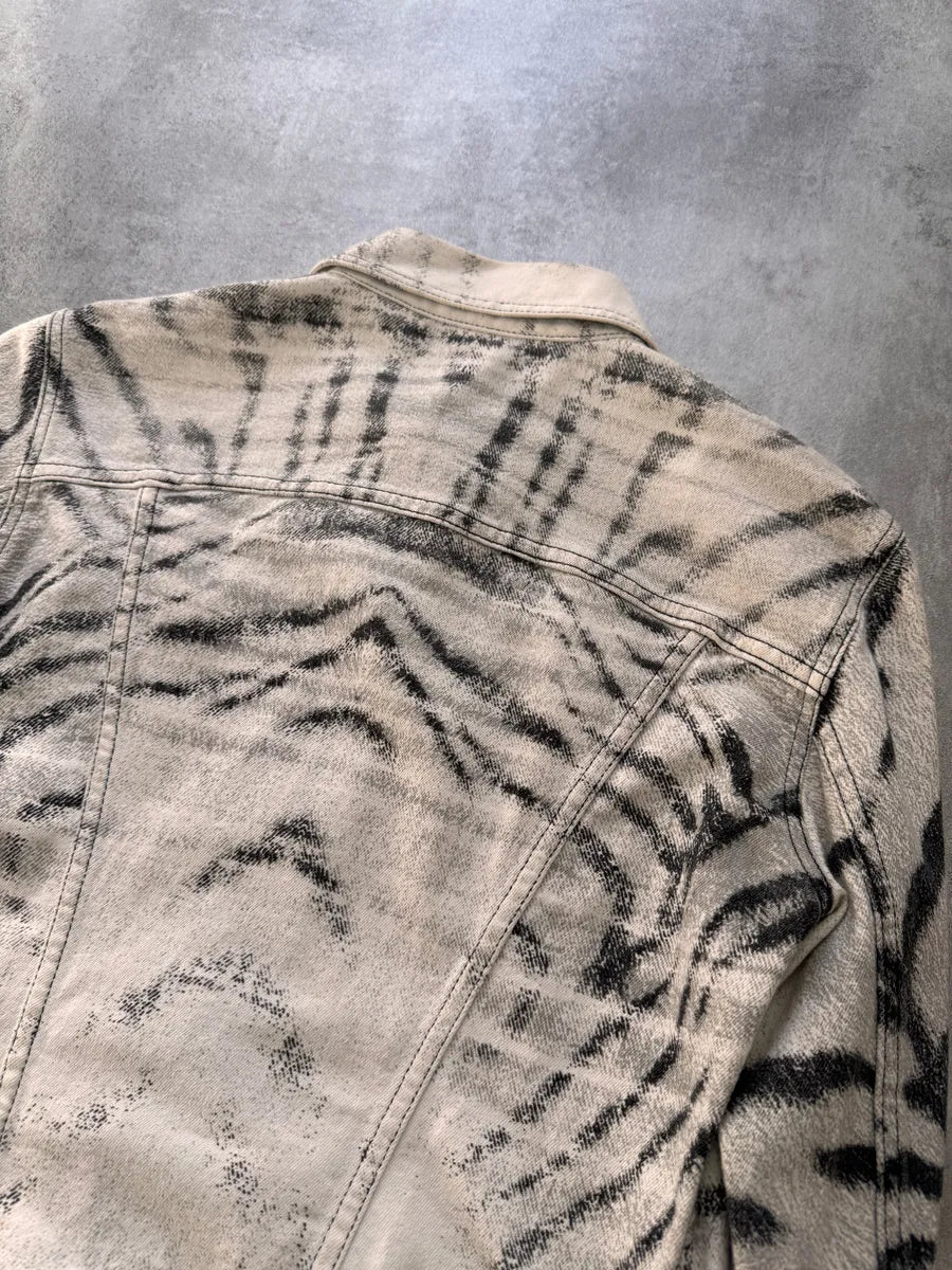SS2002 Cavalli Black & White Zebra Safari Jacket PWpMPtw 3