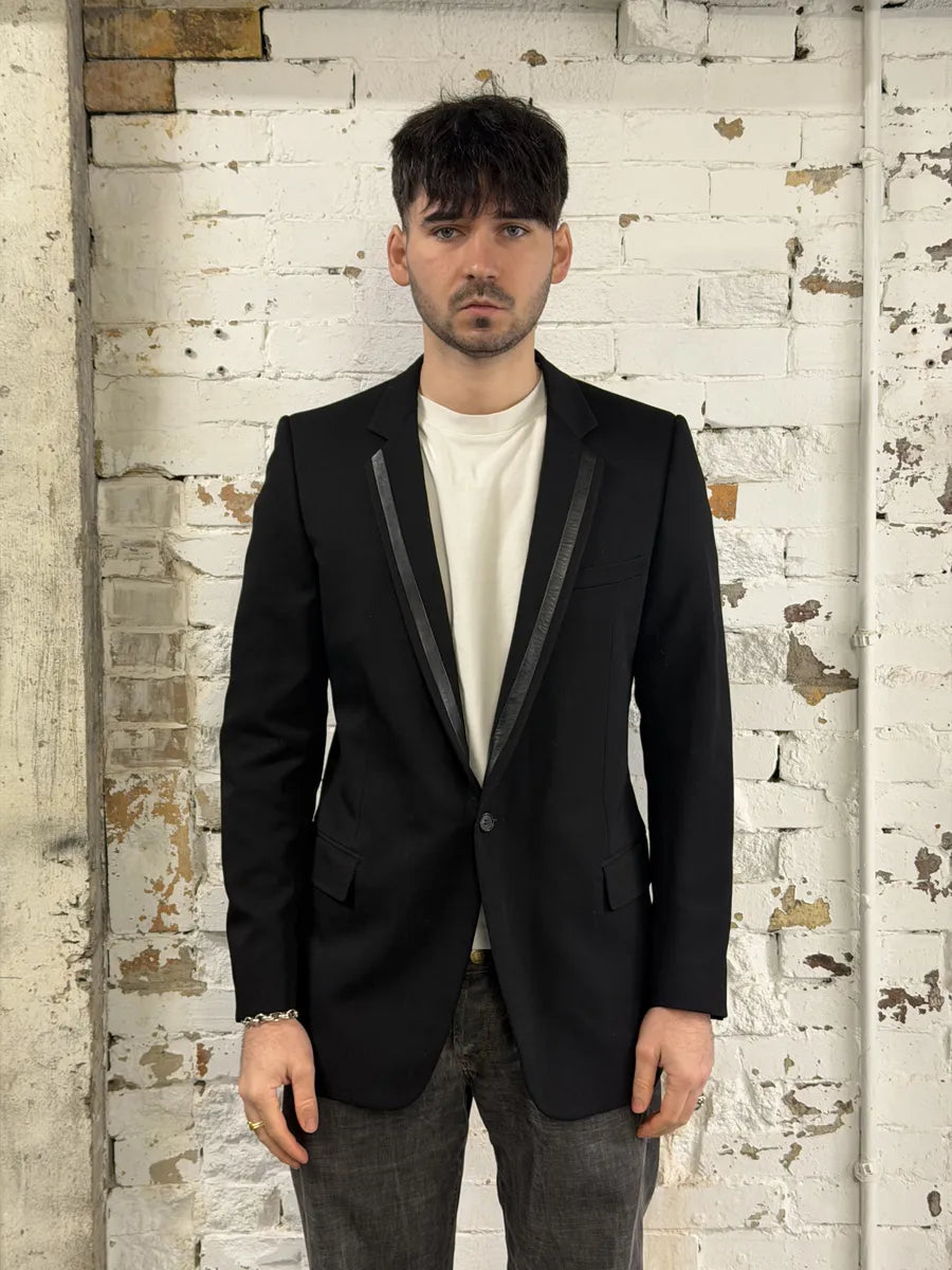 AW2002 Dior Black Reflexion Blazer Jacket by Hedi Slimane bknIxSo 4