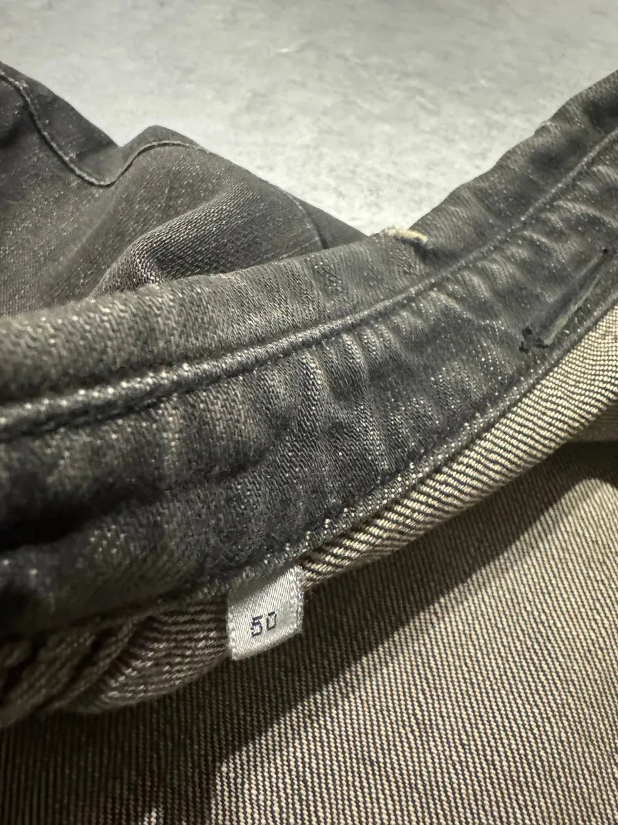 SS2002 Dior Distressed Grey Buttoned Denim Jacket (M) 10