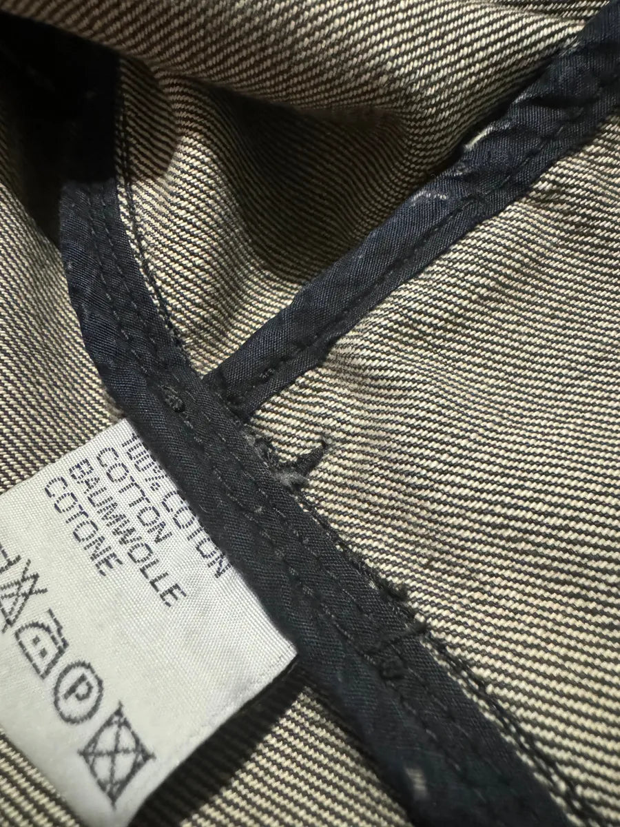 SS2002 Dior Distressed Grey Buttoned Denim Jacket (M) 11