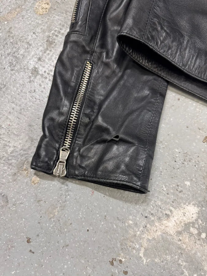SS2002 Dolce & Gabbana Multi-Zip Cropped Leather Jacket WRBhDXH 13