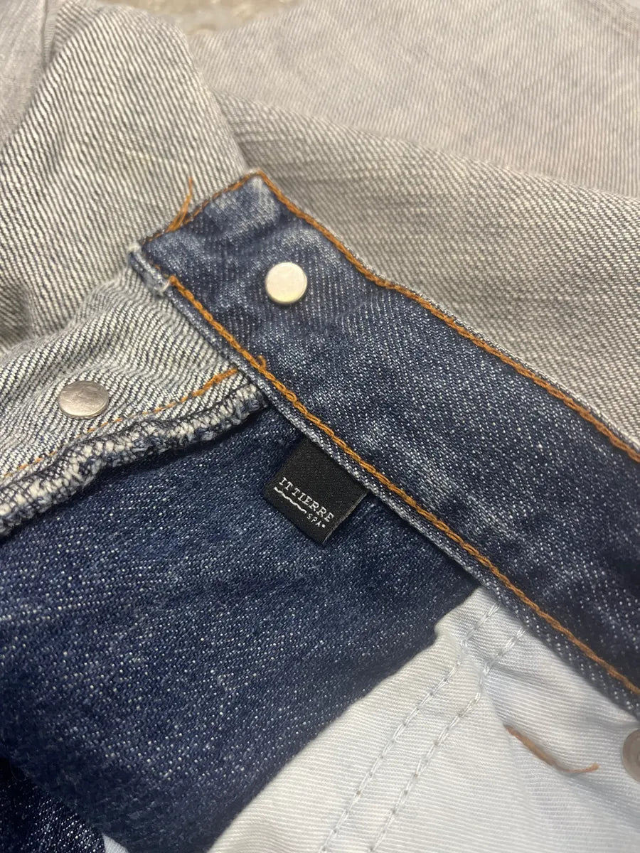 SS2002 Dolce & Gabbana Reversed Painted Effect Denim Jeans XVHkGKx 12