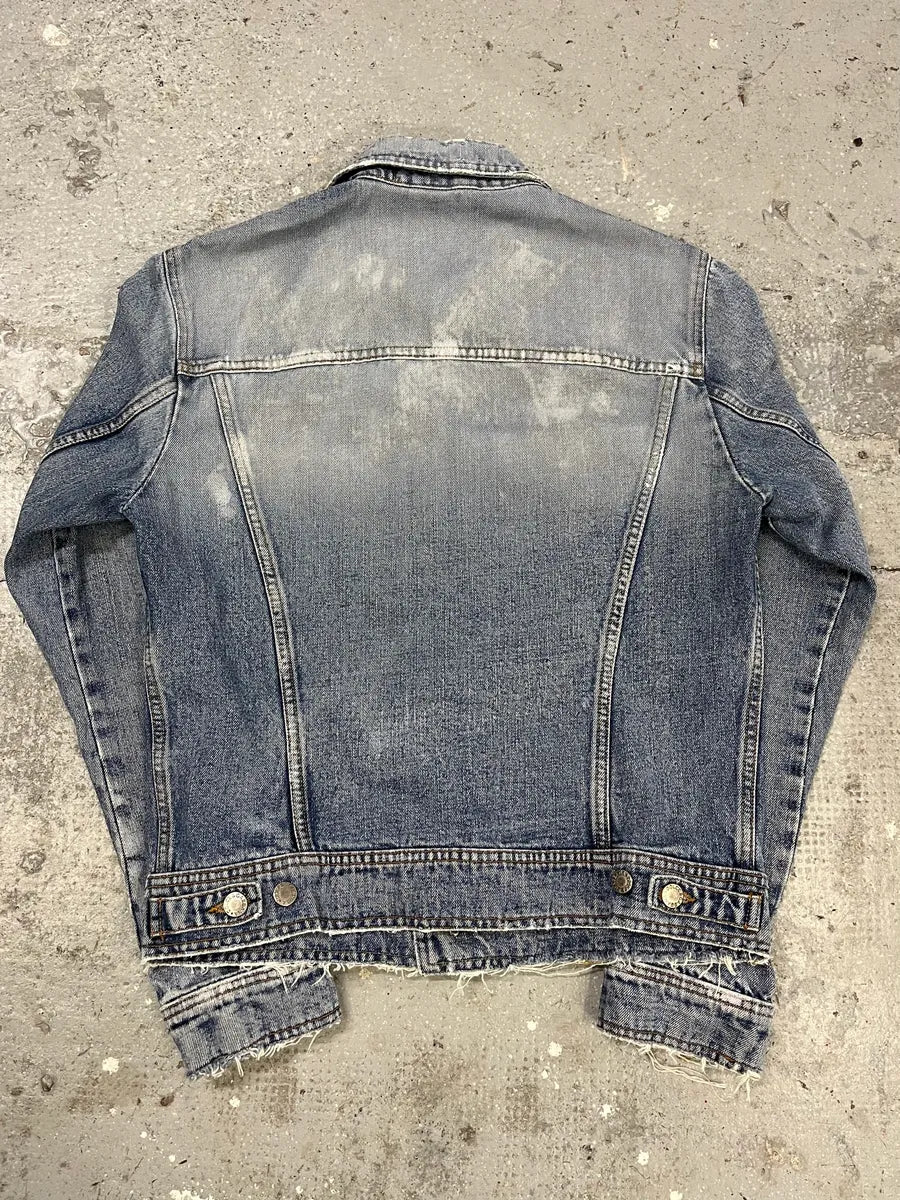 SS2002 Dolce & Gabbana Blue Painted Denim Jacket (M) (M) LdEheBl 7