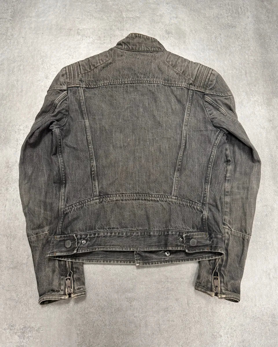 SS2002 Gucci Biker Pro Denim Jacket by Tom Ford TdbhTms 2