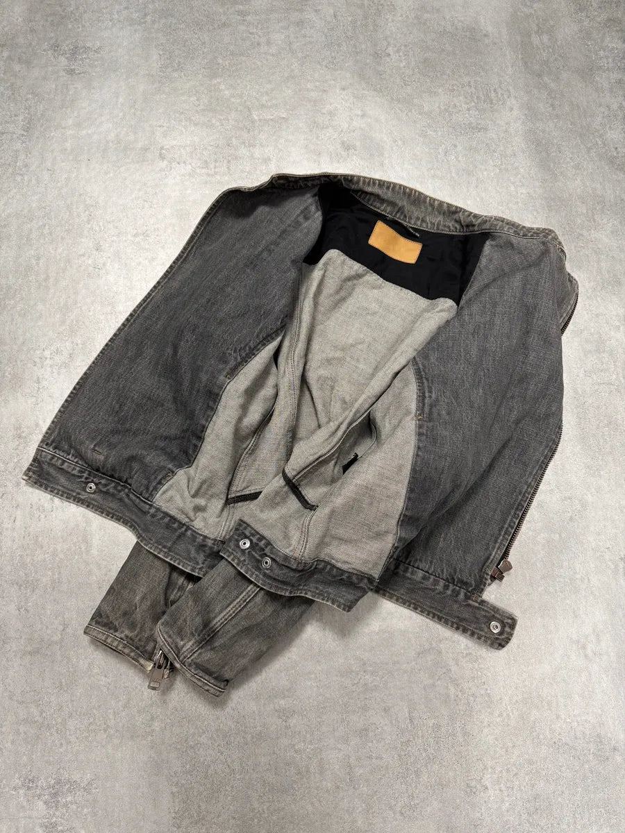 SS2002 Gucci Biker Pro Denim Jacket by Tom Ford TdbhTms 8