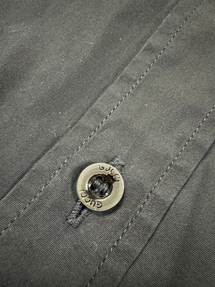 SS2002 Gucci by Tom Ford Black Shirt yKEvaht 2