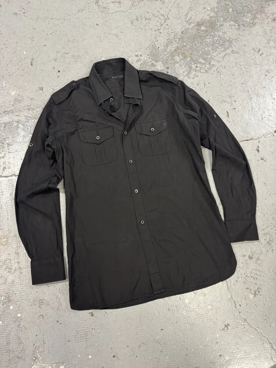 SS2002 Gucci by Tom Ford Black Shirt yKEvaht 5