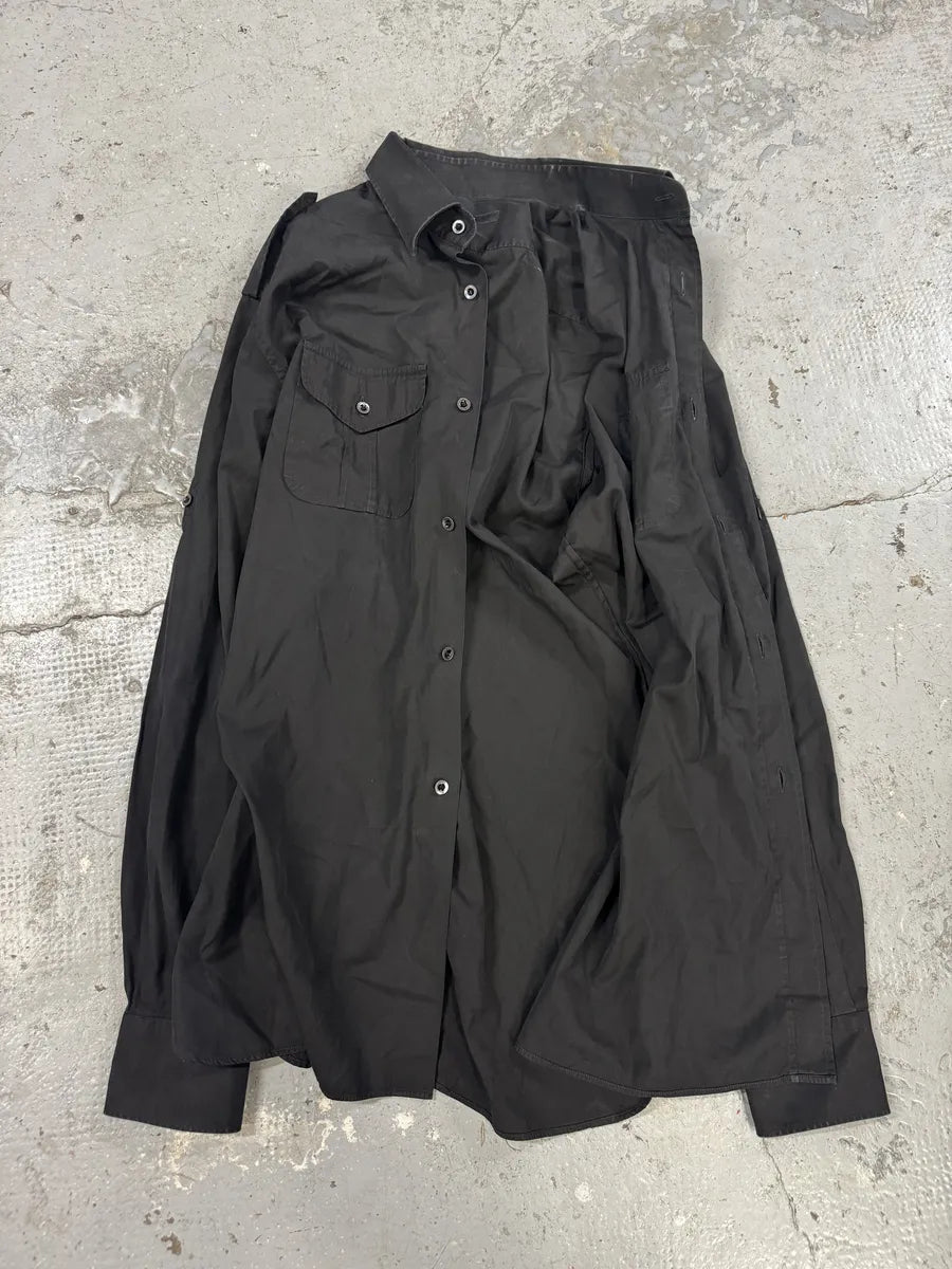 SS2002 Gucci by Tom Ford Black Shirt yKEvaht 8