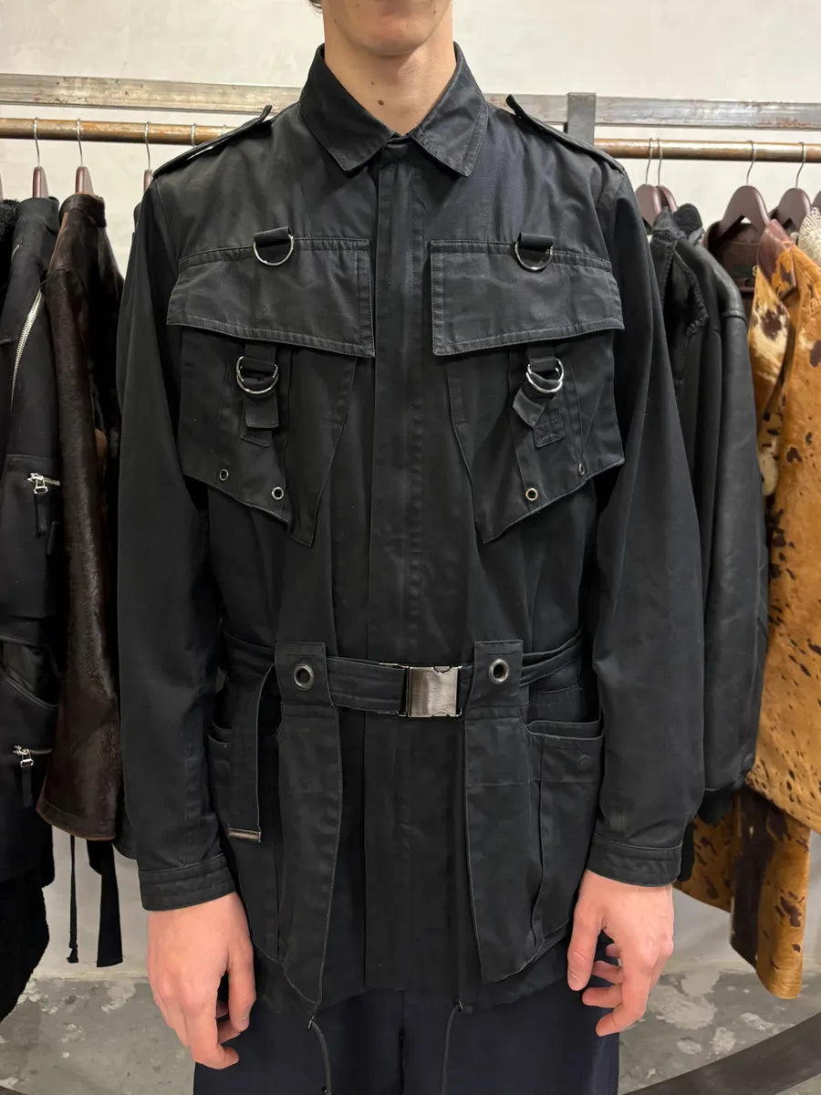 SS2002 Gucci by Tom Ford Imperial Long Black Jacket dZYuVns 2