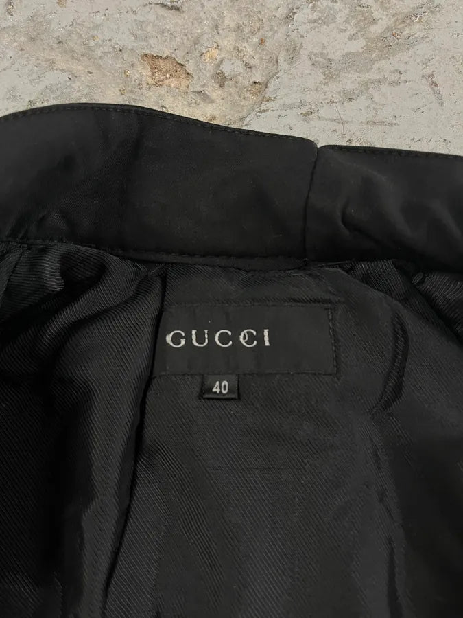 SS2002 Gucci Multi Pockets Imperial Black Jacket ajxCBTg 7
