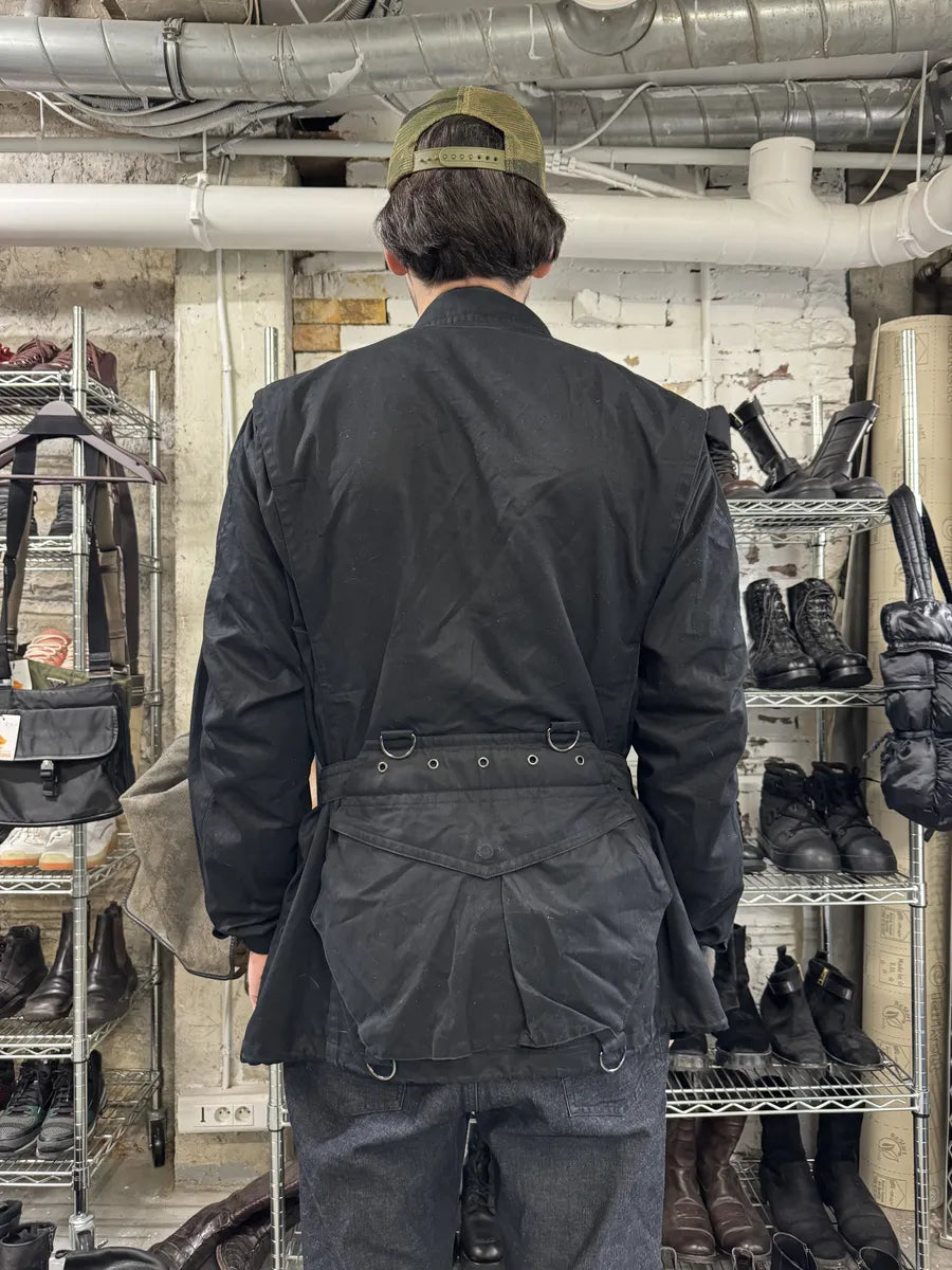 SS2002 Gucci Tom Ford Black Imperial Nylon Trench Jacket (L) 5