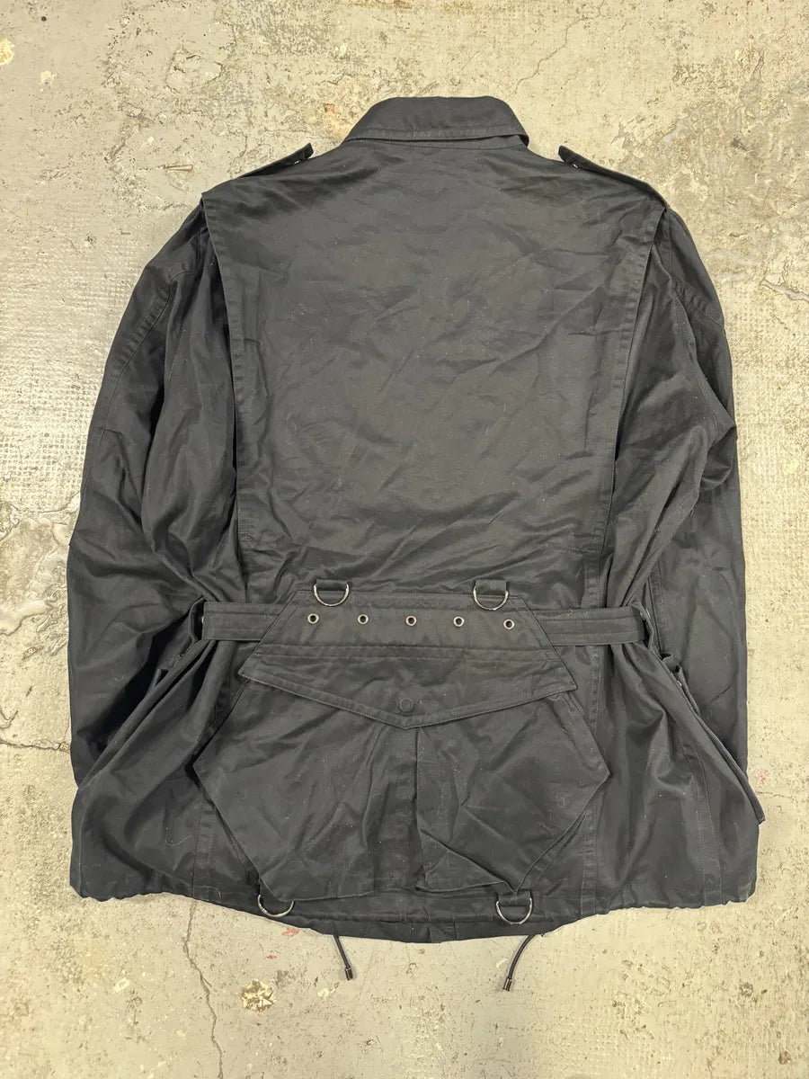 SS2002 Gucci Tom Ford Black Imperial Nylon Trench Jacket (L) 8