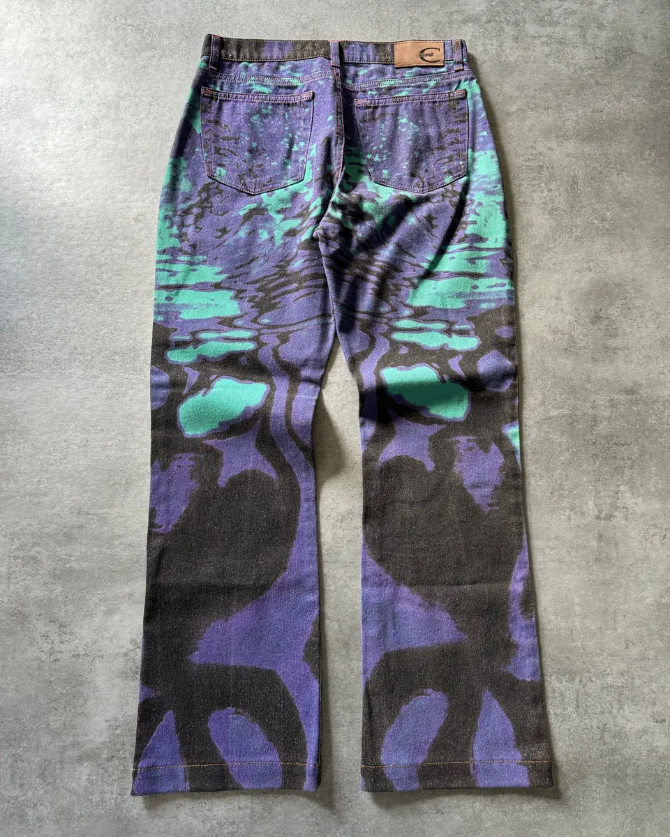 SS2002 Just Cavalli Hallucination purple Zebra Design Jeans KdgOcOc 1