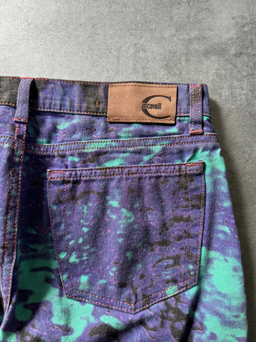 SS2002 Just Cavalli Hallucination purple Zebra Design Jeans KdgOcOc 2