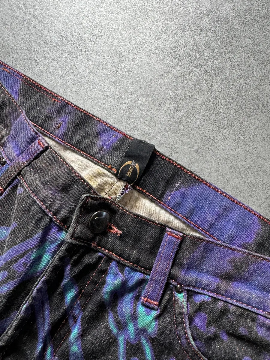 SS2002 Just Cavalli Hallucination purple Zebra Design Jeans KdgOcOc 5