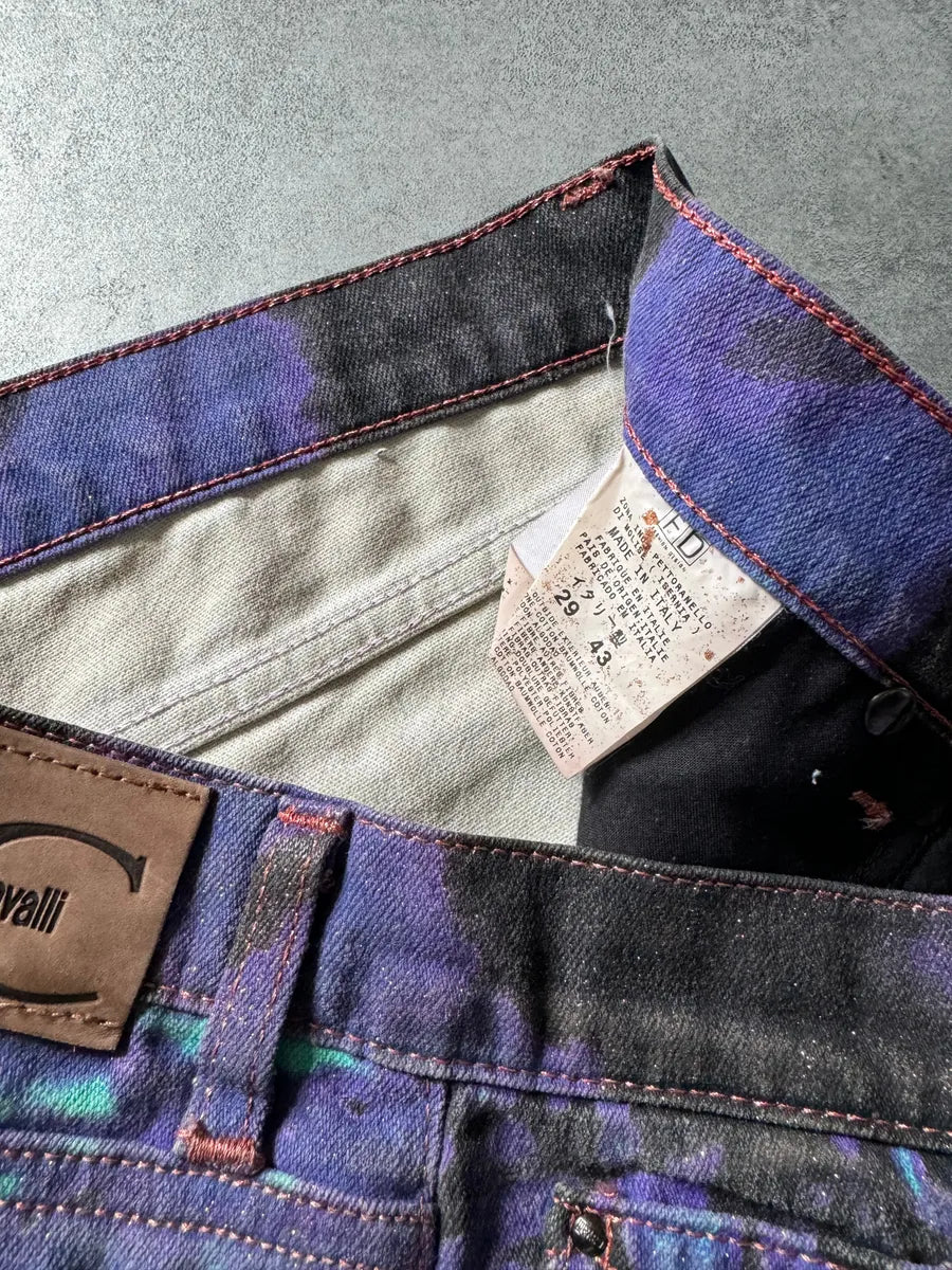 SS2002 Just Cavalli Hallucination purple Zebra Design Jeans KdgOcOc 7