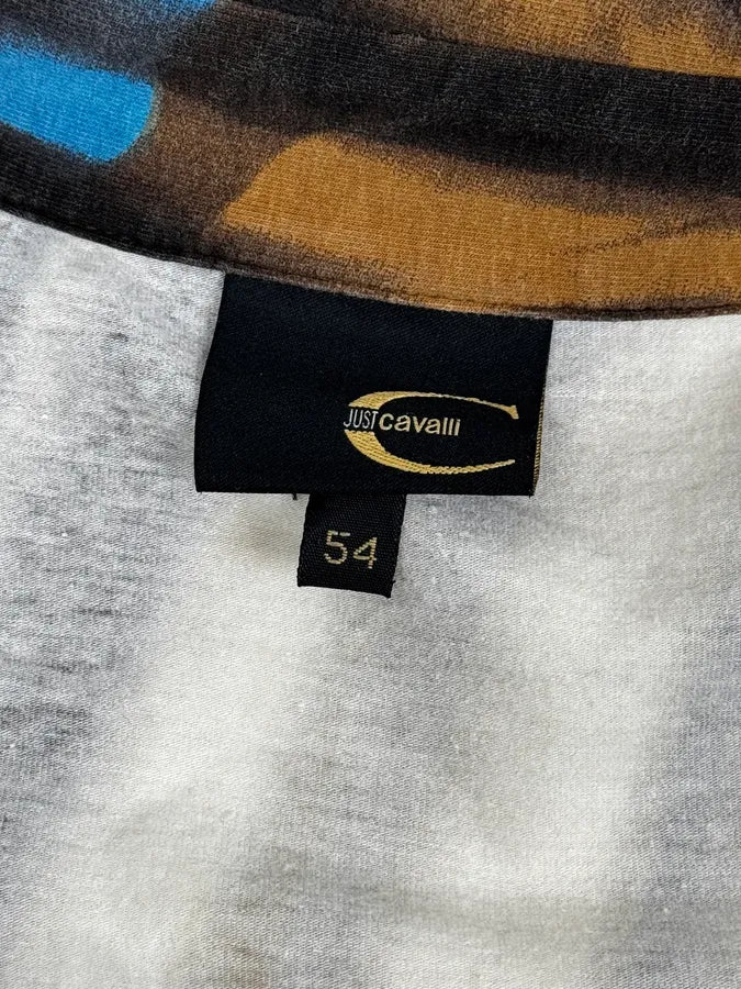 SS2002 Just Cavalli Psychedelic Hallucination Blue Flowers Shirt eXlbNBu 10