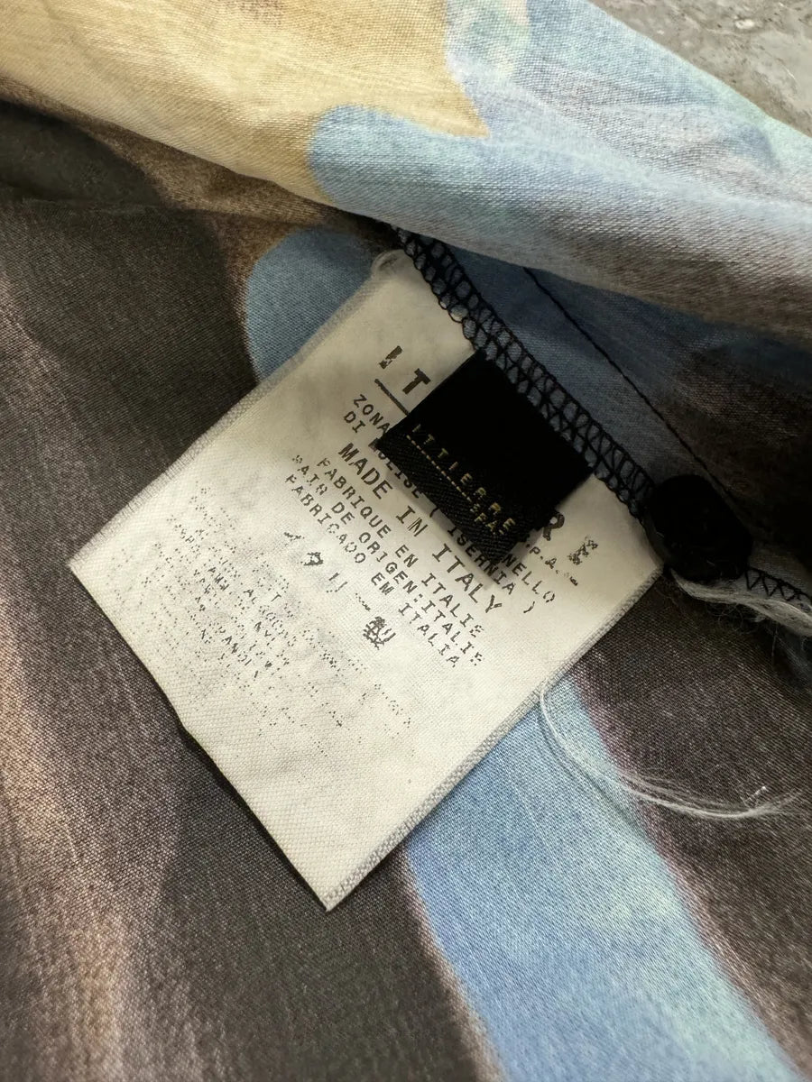 SS2002 Just Cavalli Psychedelic Hallucination Blue Flowers Shirt nINoECu 5