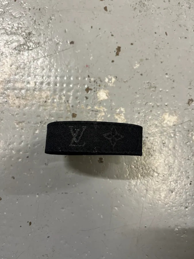 SS2002 Louis Vuitton Monogram Button Black Bracelet ZyWPcZy 1
