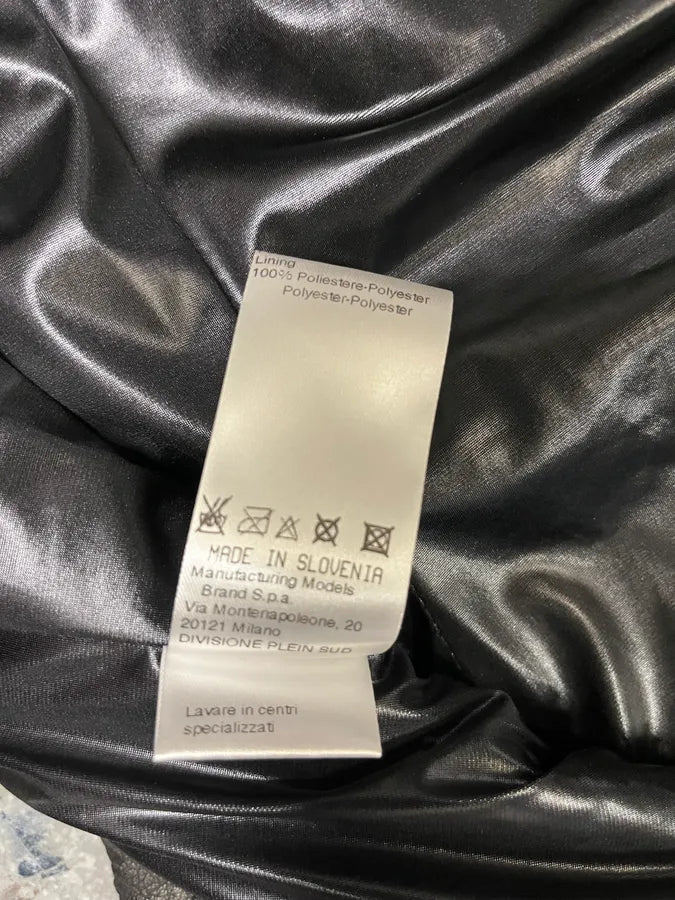 SS2002 Plein Sud Black Embroidered Leather Dress (M) JnGoUMM 6