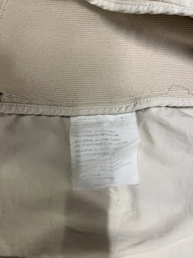 SS2002 Prada Beige Light Belted Zip-up Jacket qomTzWJ 10